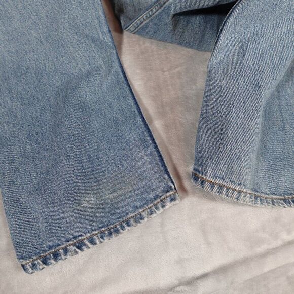 Vintage Levis 505 Regular Fit Straight Leg Denim Jeans Mens 38x34 (Fits 36x34) - Picture 10 of 14